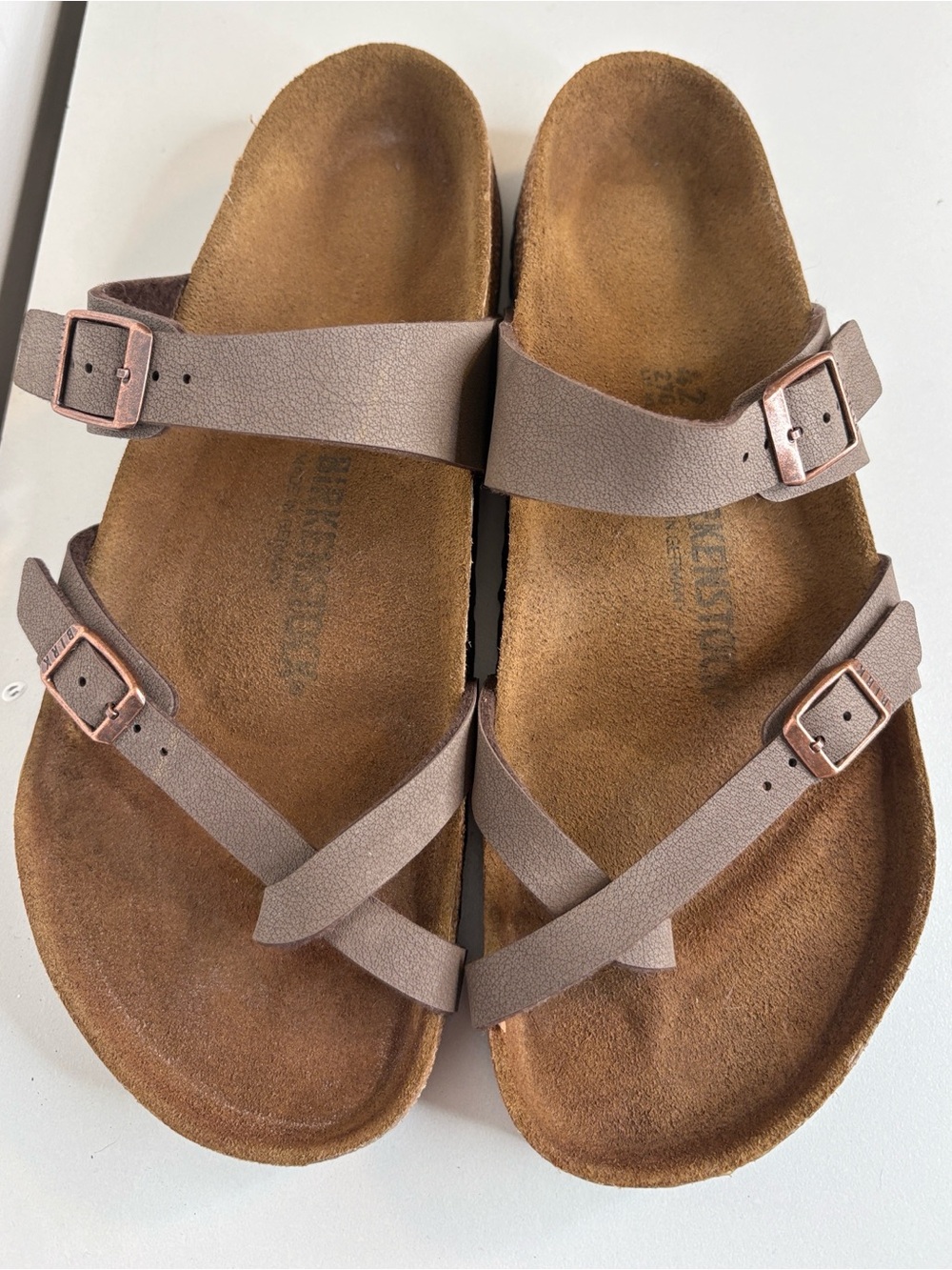 Birkenstock MAYARI BIRKIBUC Women , sz : 42 ( 11 - 11.5 )